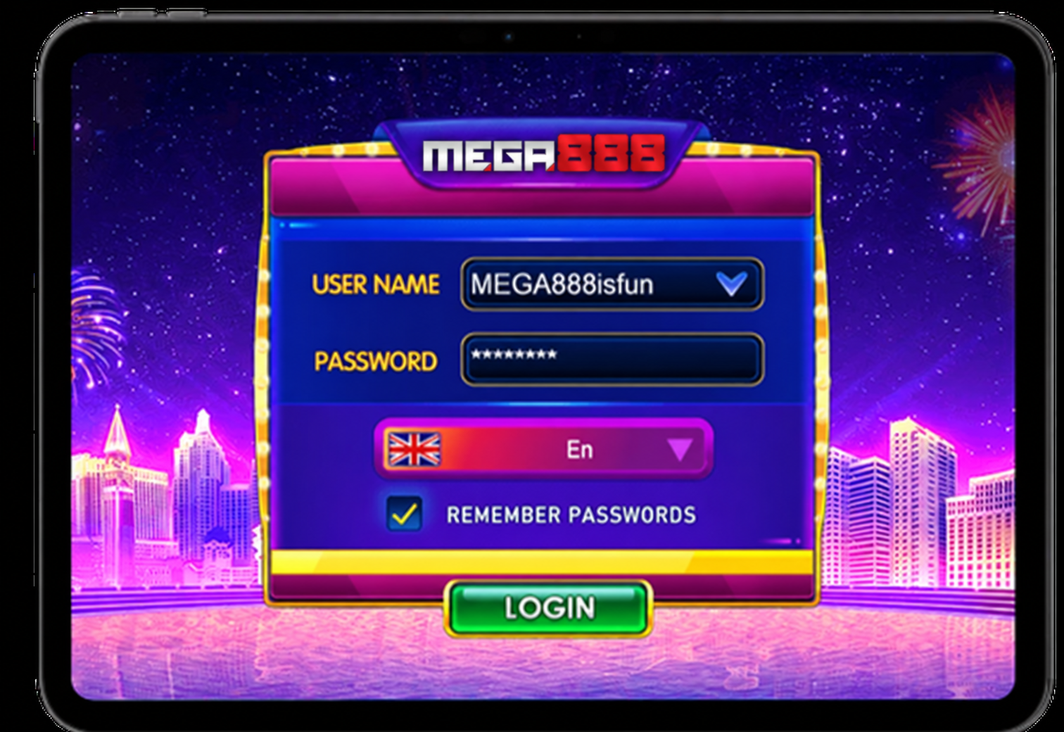 MEGA888 Register Process Step 2