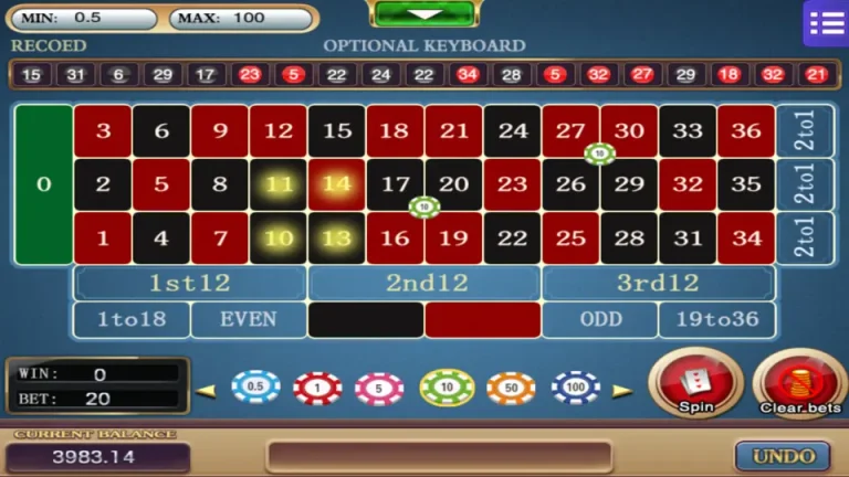 MEGA888 Roulette corner bet