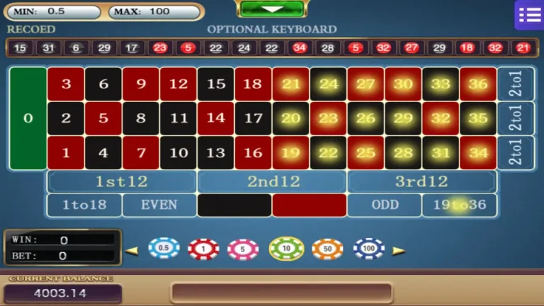 MEGA888 Roulette high-low bet
